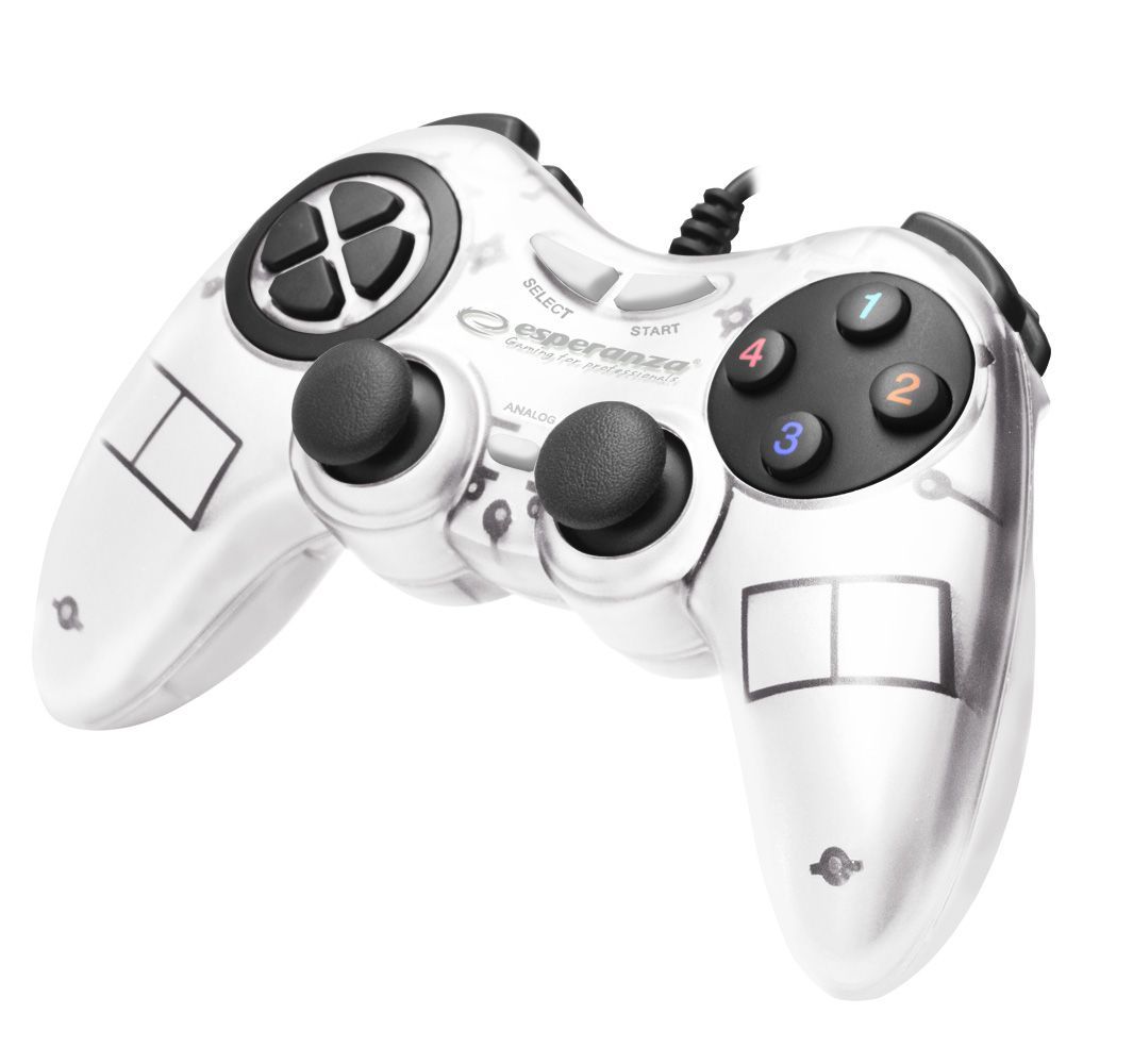 Esperanza Fighter USB Gamepad White Esperanza Fighter USB Gamepad White