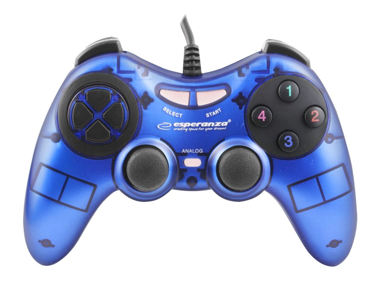 Esperanza Fighter USB Gamepad Blue Esperanza Fighter USB Gamepad Blue