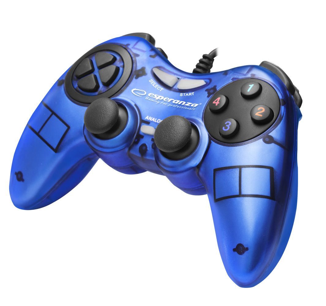 Esperanza Fighter USB Gamepad Blue Esperanza Fighter USB Gamepad Blue