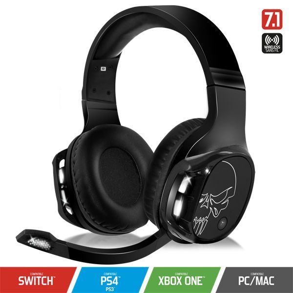 Spirit Of Gamer MIC-XH1100 7.1 Wireless Headset Black Spirit Of Gamer MIC-XH1100 7.1 Wireless Headset Black
