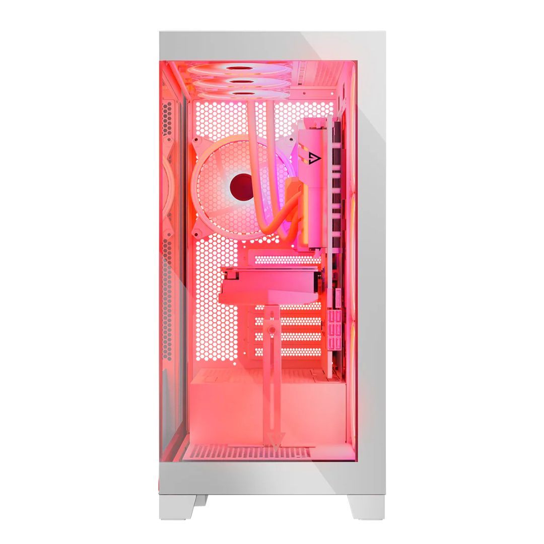 Modecom Volcano Space Apex ARGB Tempered Glass White