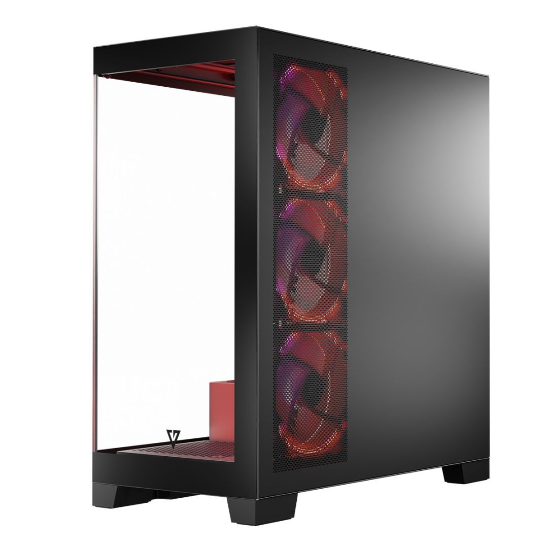 Modecom Volcano Space Apex ARGB Tempered Glass Black