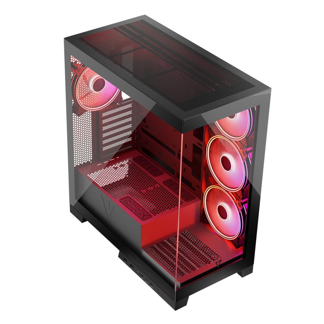 Modecom Volcano Space Apex ARGB Tempered Glass Black