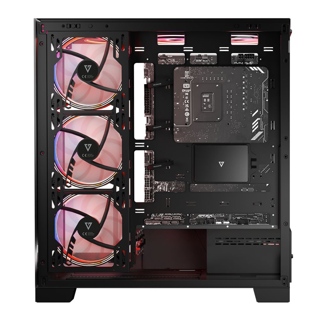 Modecom Volcano Space Apex ARGB Tempered Glass Black