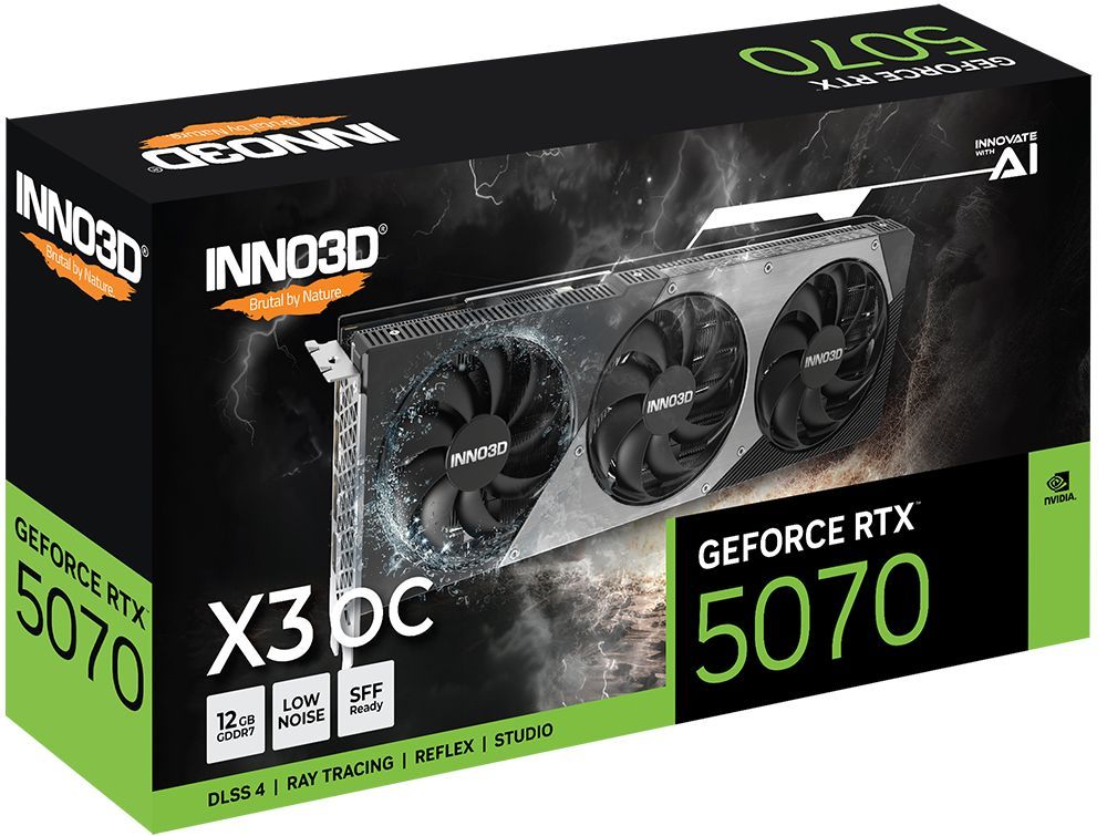 Inno3D GeForce RTX5070 12GB GDDR7 X3 OC Inno3D GeForce RTX5070 12GB GDDR7 X3 OC