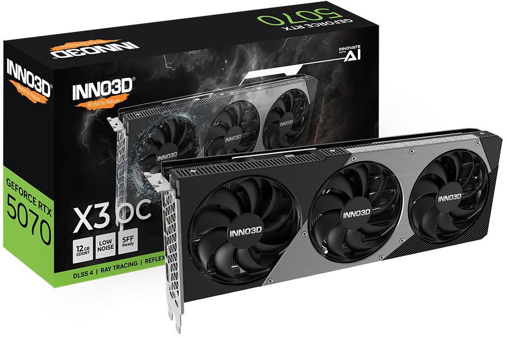 Inno3D GeForce RTX5070 12GB GDDR7 X3 OC Inno3D GeForce RTX5070 12GB GDDR7 X3 OC