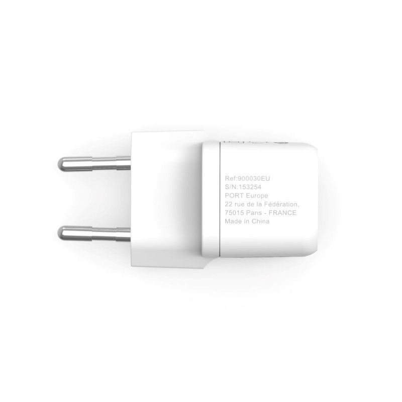 Port Designs 20W USB-C Pocket Wall Charger White Port Designs 20W USB-C Pocket Wall Charger White