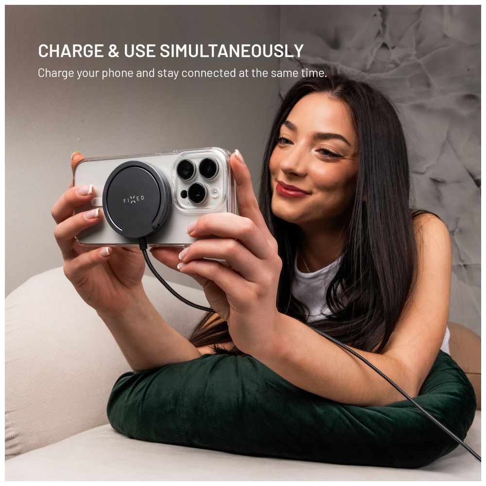 FIXED Wireless töltő Magsafe támogatással, szürke