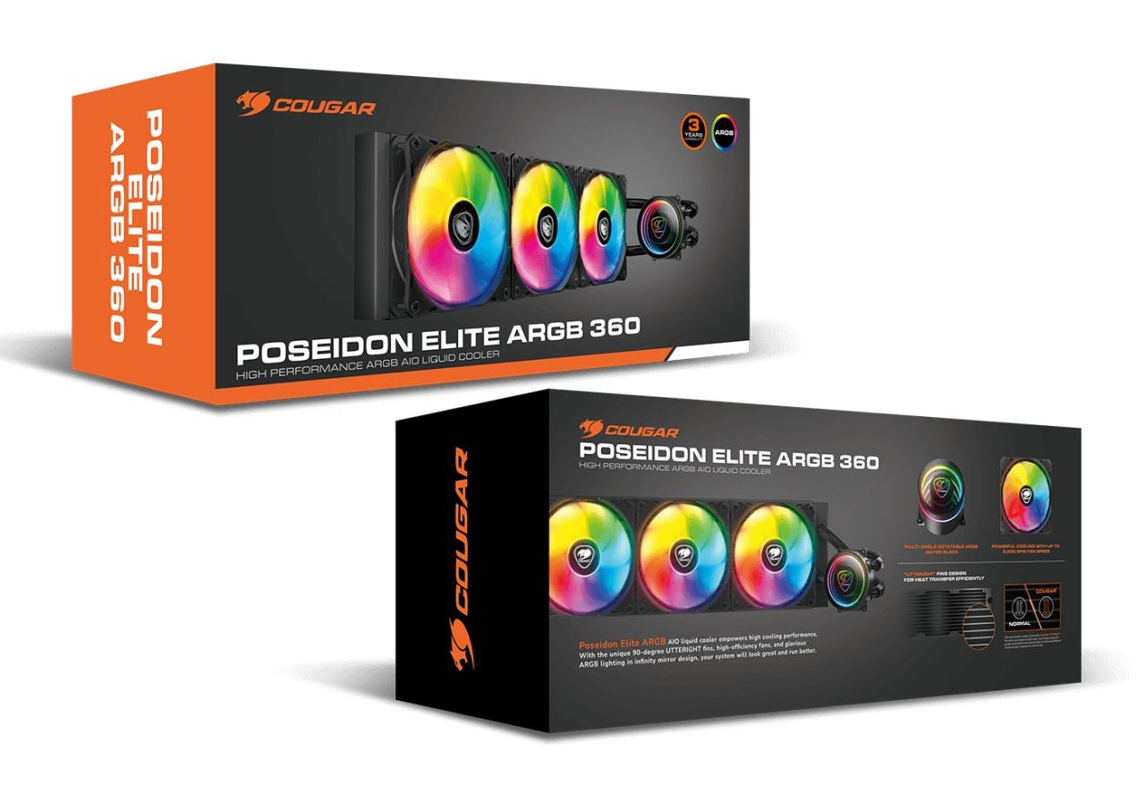 Cougar Poseidon Elite 240 ARGB Black Cougar Poseidon Elite 240 ARGB Black