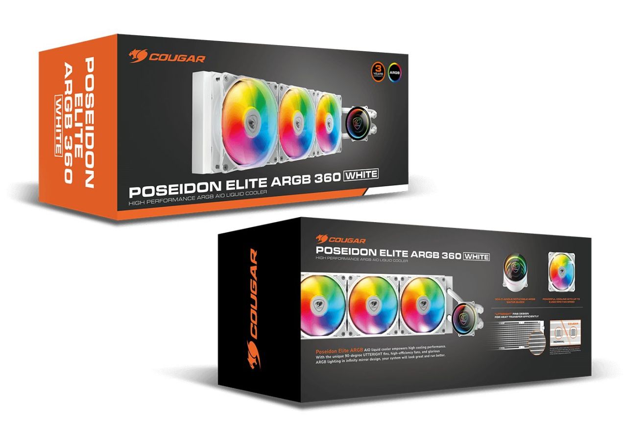Cougar Poseidon Elite 240 ARGB White Cougar Poseidon Elite 240 ARGB White