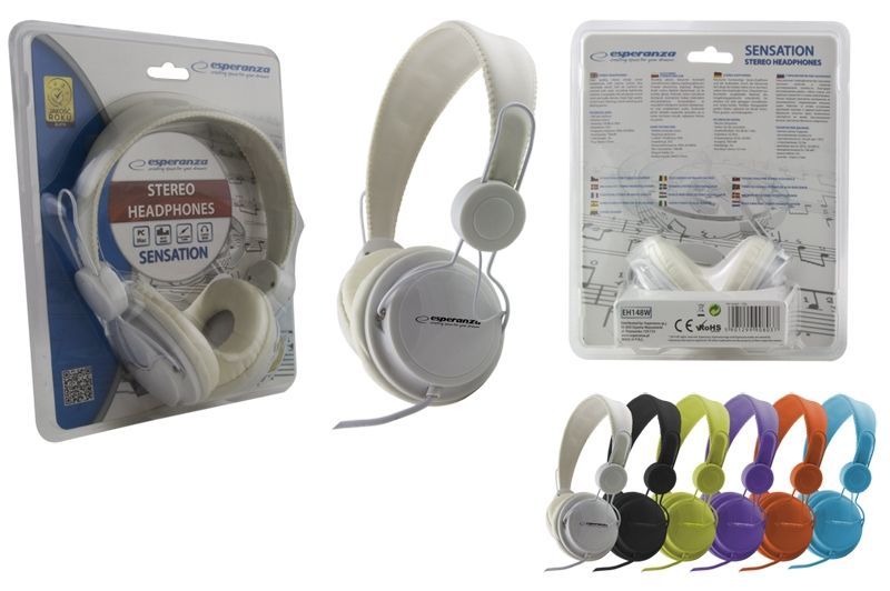 Esperanza Sensation Headphones White