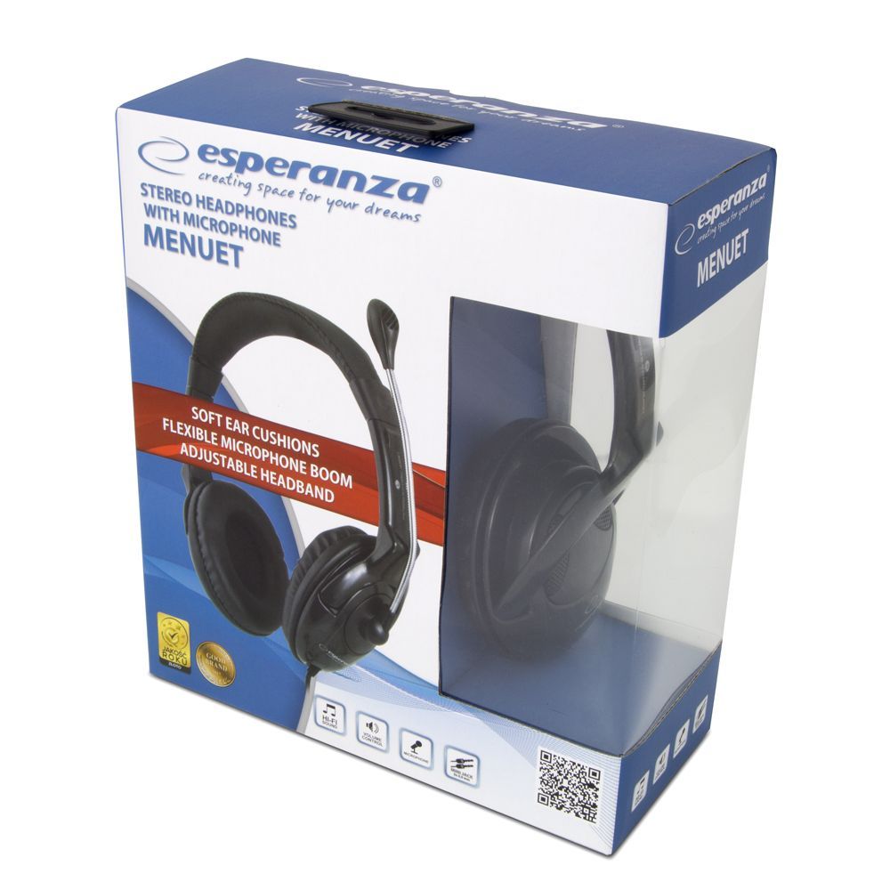 Esperanza Menuet Headset Black Esperanza Menuet Headset Black
