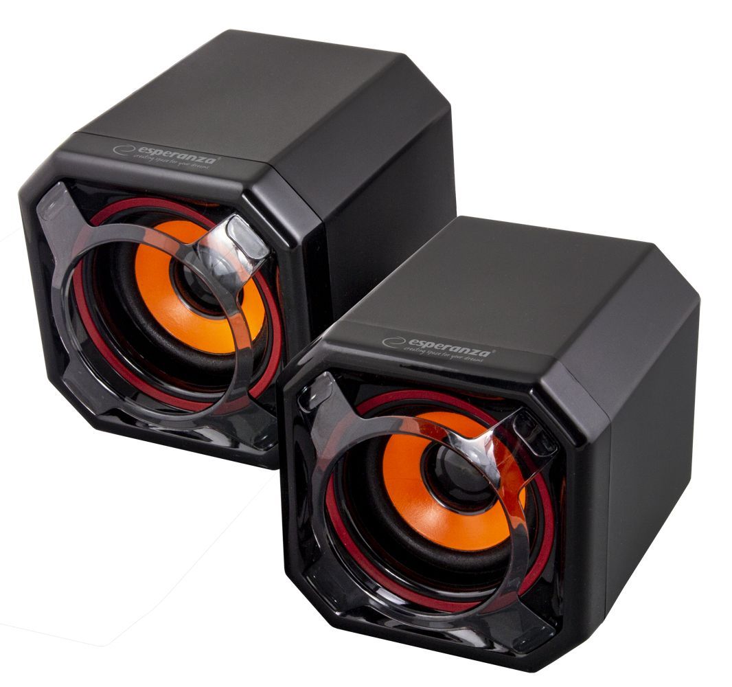 Esperanza Timba USB Stereo Speakers Black/Orange Esperanza Timba USB Stereo Speakers Black/Orange