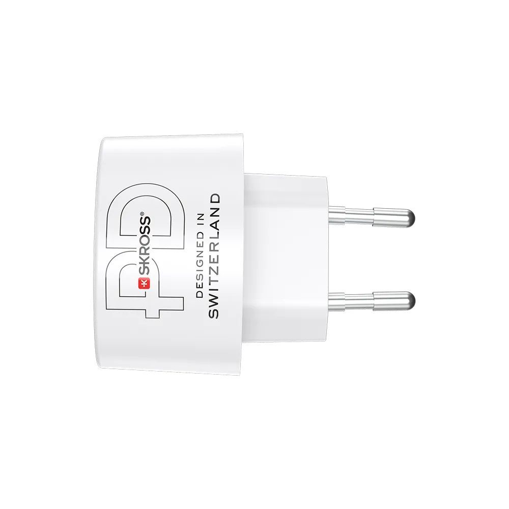 SKROSS 1xUSB-A 1xUSB-C PD 45W hálózati adapter White