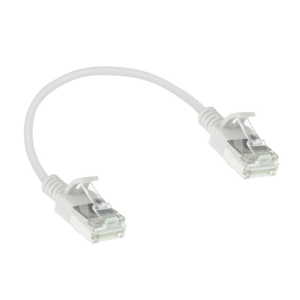 ACT CAT6A U-FTP Patch Cable 0,5 White ACT CAT6A U-FTP Patch Cable 0,5 White