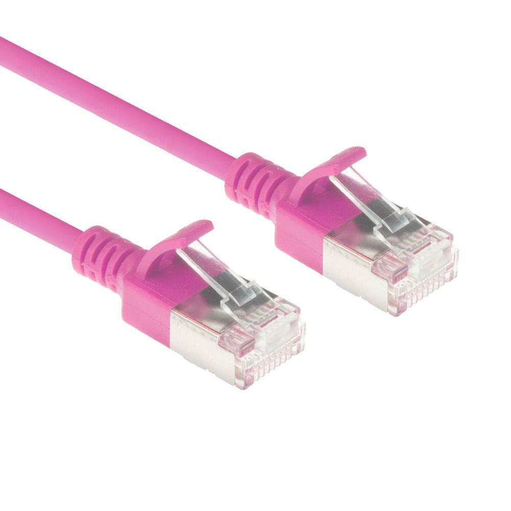 ACT CAT6A U-FTP Patch Cable 2m Pink ACT CAT6A U-FTP Patch Cable 2m Pink