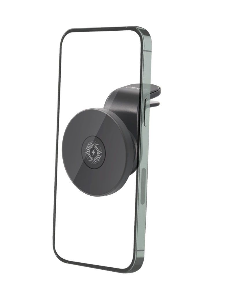 Esperanza EMH146 Hoop magnetic holder with a wireless charger Black Esperanza EMH146 Hoop magnetic holder with a wireless charger Black