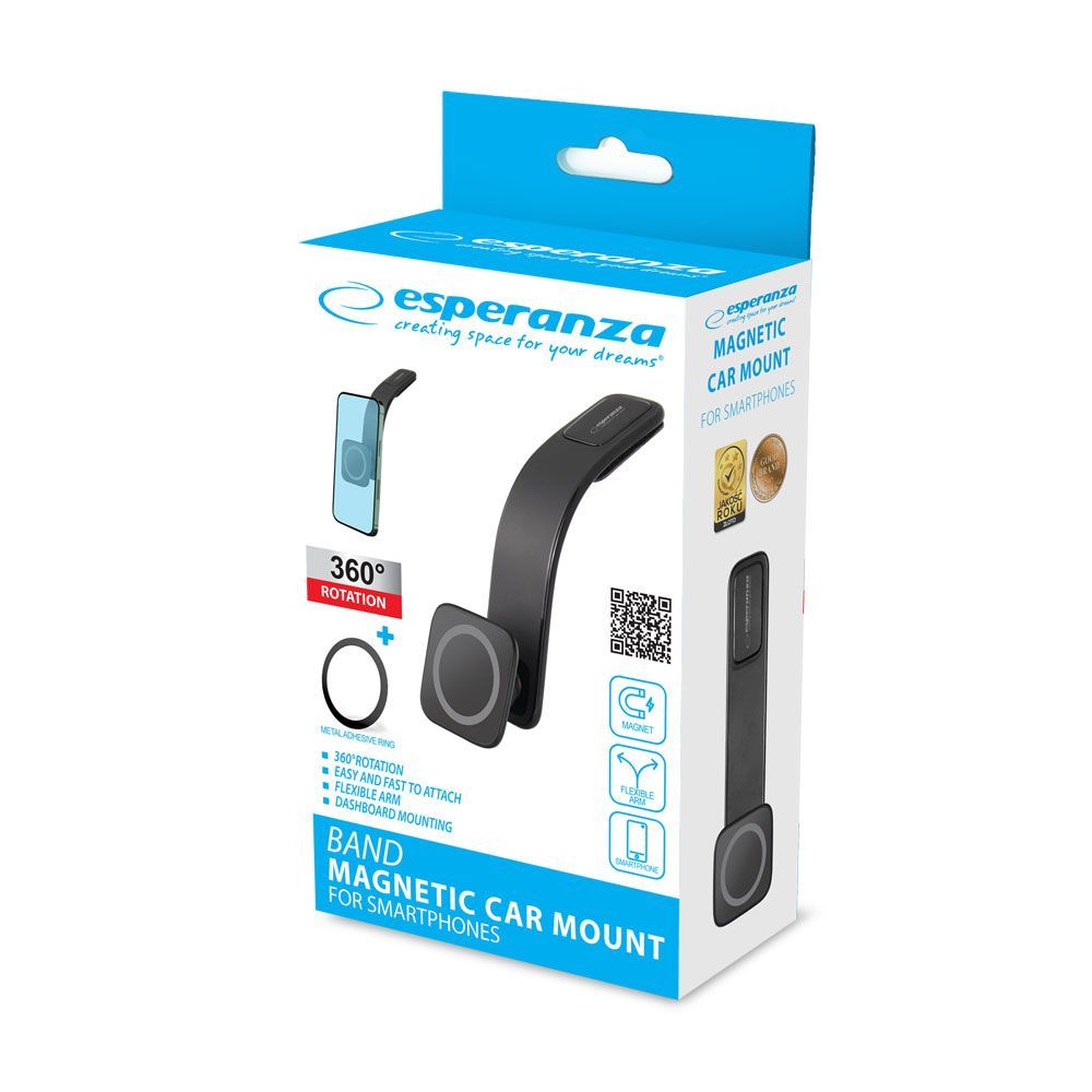 Esperanza EMH148 Band car mount Black Esperanza EMH148 Band car mount Black