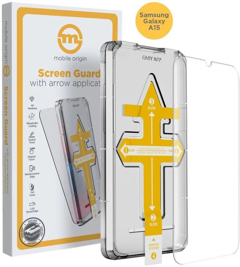 Mobile Origin Screen Guard with arrow applicator Galaxy A15 Mobile Origin Screen Guard with arrow applicator Galaxy A15