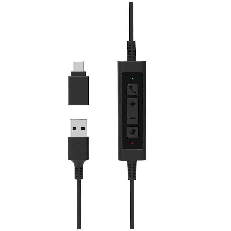 Port Designs Stereo USB headphone PRO ON''R 300 Black