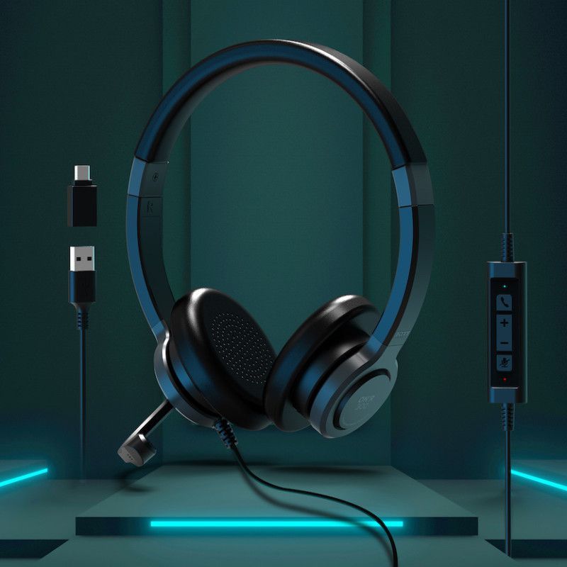 Port Designs Stereo USB headphone PRO ON''R 300 Black