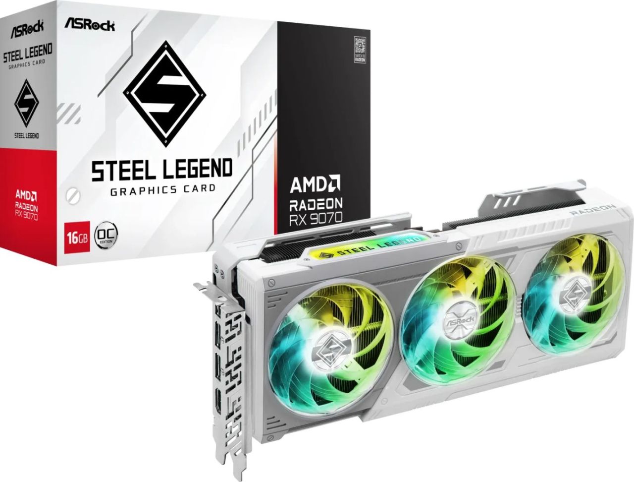 ASRock Radeon RX9070 Steel Legend 16GB ASRock Radeon RX9070 Steel Legend 16GB