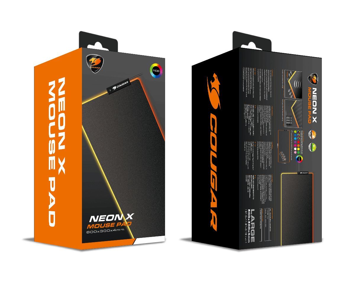 Cougar Neon X RGB Gaming Egérpad Black Cougar Neon X RGB Gaming Egérpad Black
