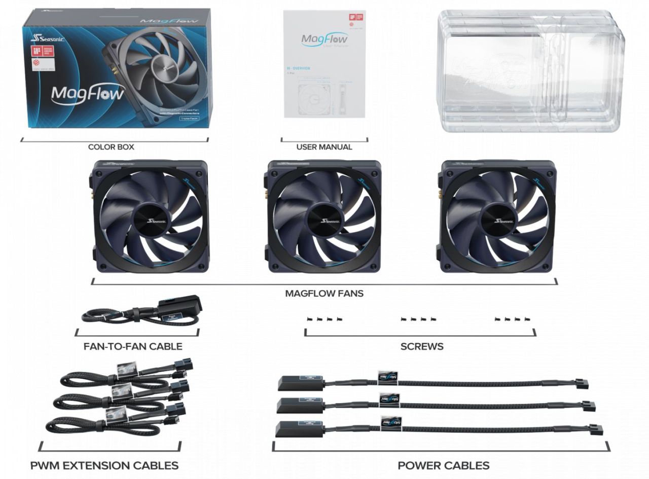 Seasonic MagFlow 120mm (3-Pack) Seasonic MagFlow 120mm (3-Pack)