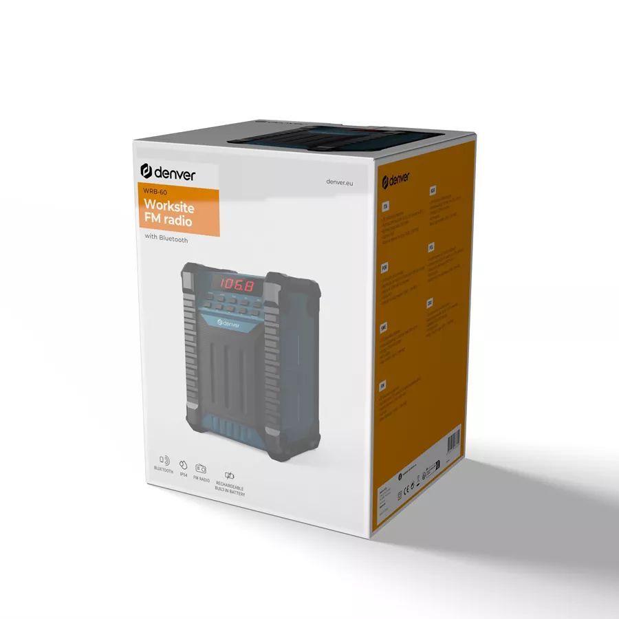 Denver WRB-60 Bluetooth Radio Black/Blue Denver WRB-60 Bluetooth Radio Black/Blue
