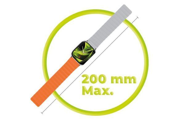 Mobile Origin MO Magnetic Strap II Apple Watch 44/45/46/49mm Orange/Grey