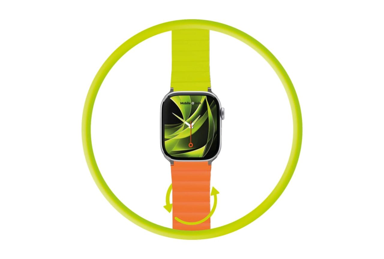 Mobile Origin MO Magnetic Strap II Apple Watch 44/45/46/49mm Orange/Green Mobile Origin MO Magnetic Strap II Apple Watch 44/45/46/49mm Orange/Green