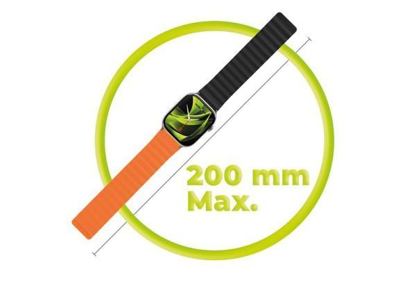 Mobile Origin MO Magnetic Strap II Apple Watch 44/45/46/49mm Orange/Black Mobile Origin MO Magnetic Strap II Apple Watch 44/45/46/49mm Orange/Black