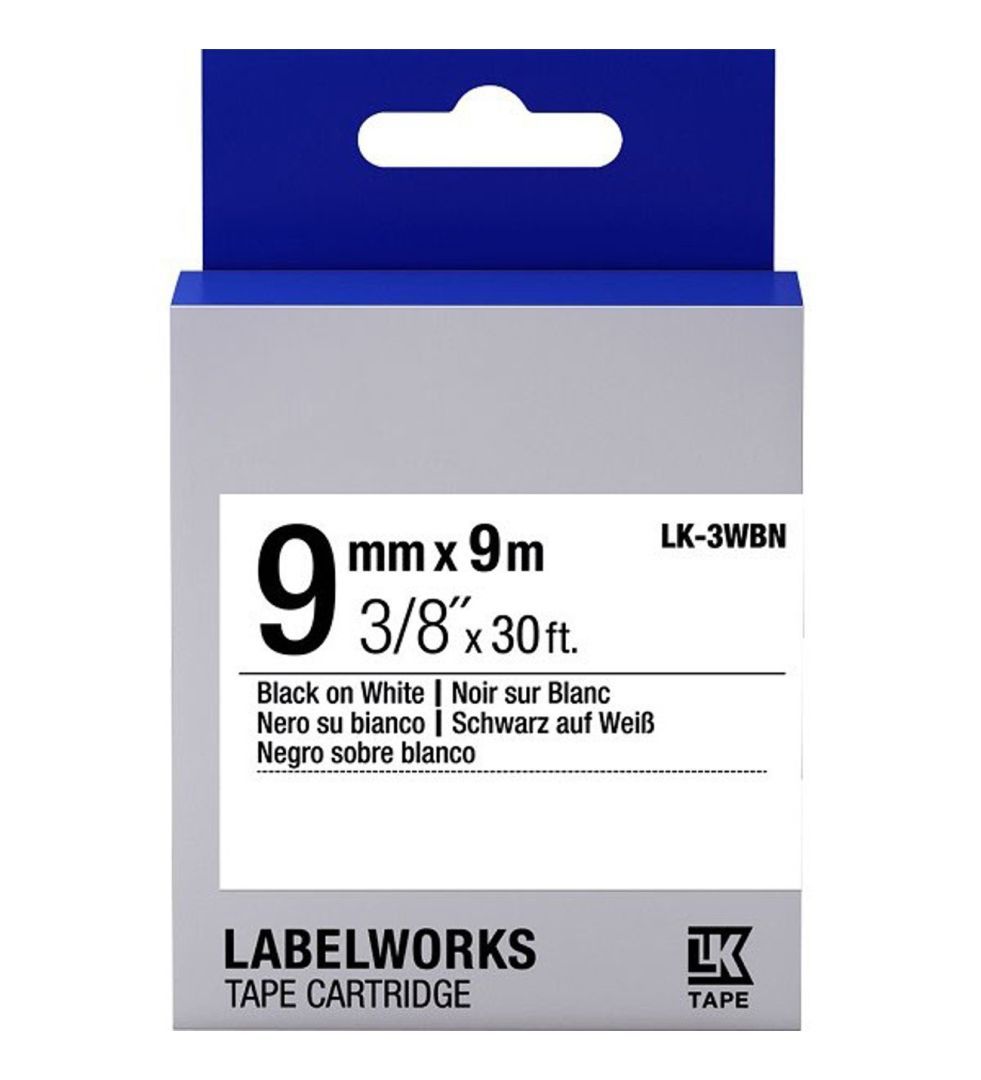 Epson LK-3WBN címkeszalag (9mm) Black on White - 9m Epson LK-3WBN címkeszalag (9mm) Black on White - 9m