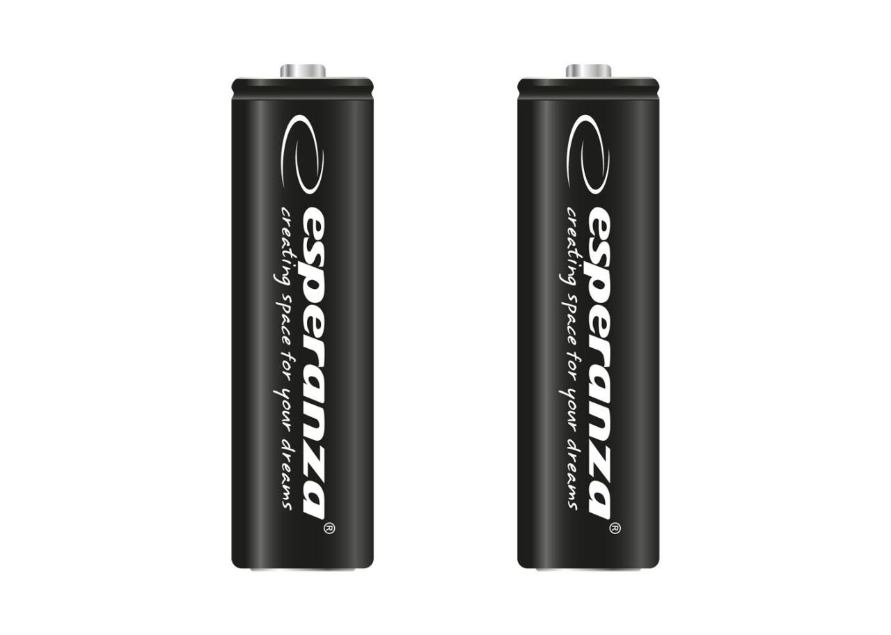 Esperanza 2600mAh AA Ni-MH akkumulátor 2db/csomag Black Esperanza 2600mAh AA Ni-MH akkumulátor 2db/csomag Black