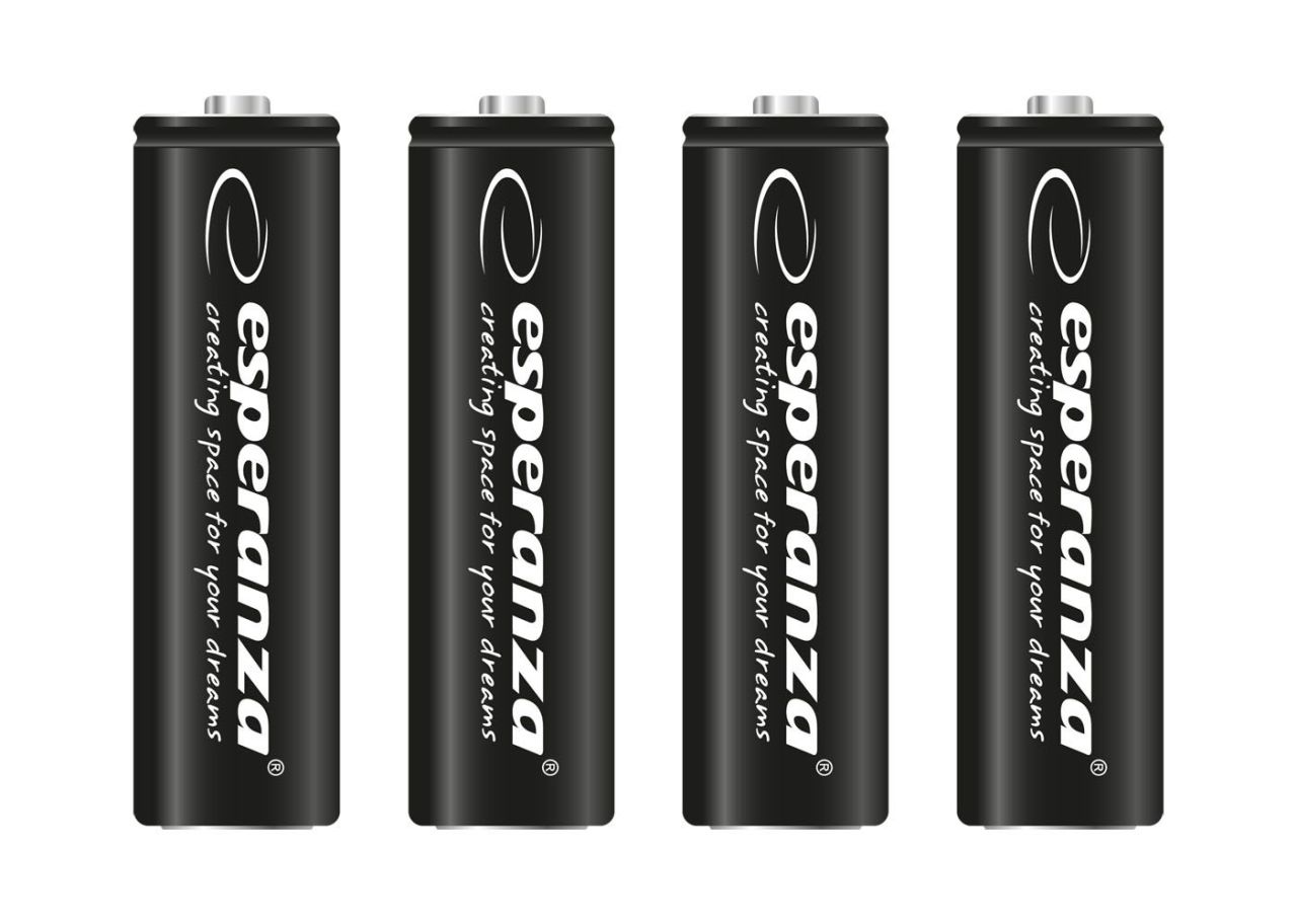 Esperanza 2600mAh AA Ni-MH akkumulátor 4db/csomag Black Esperanza 2600mAh AA Ni-MH akkumulátor 4db/csomag Black