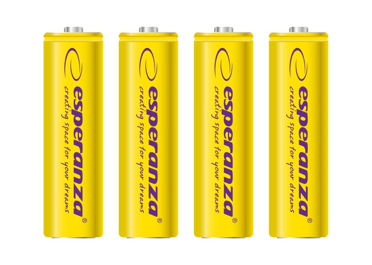 Esperanza 2000mAh AA Ni-MH akkumulátor 4db/csomag Yellow Esperanza 2000mAh AA Ni-MH akkumulátor 4db/csomag Yellow