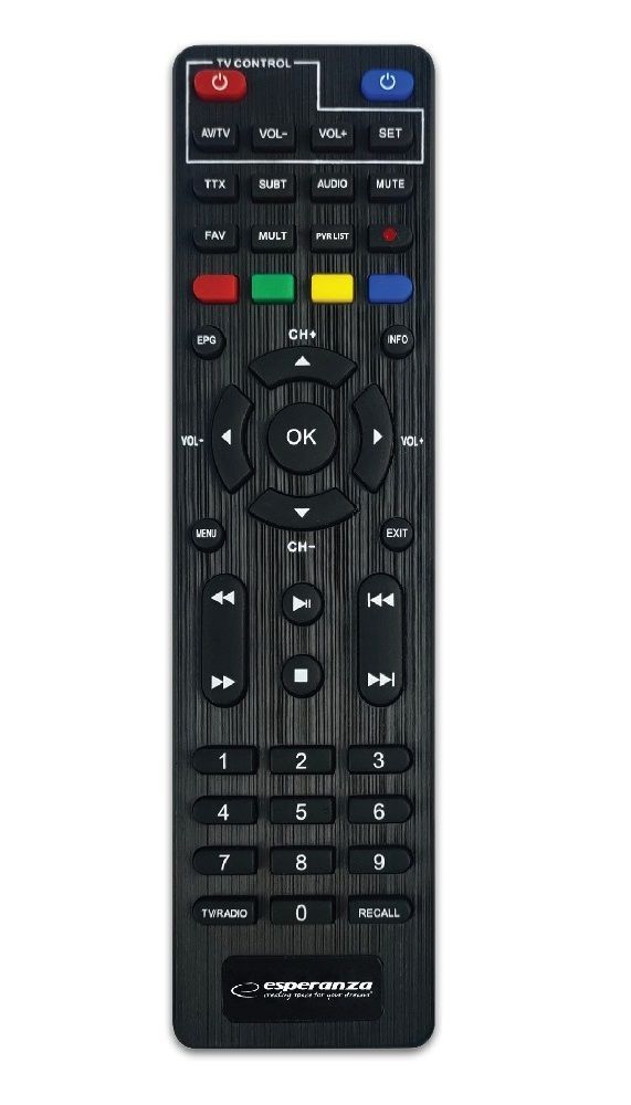 Esperanza EV107P DVB-T/T2 digital terrestrial TV decoder Esperanza EV107P DVB-T/T2 digital terrestrial TV decoder