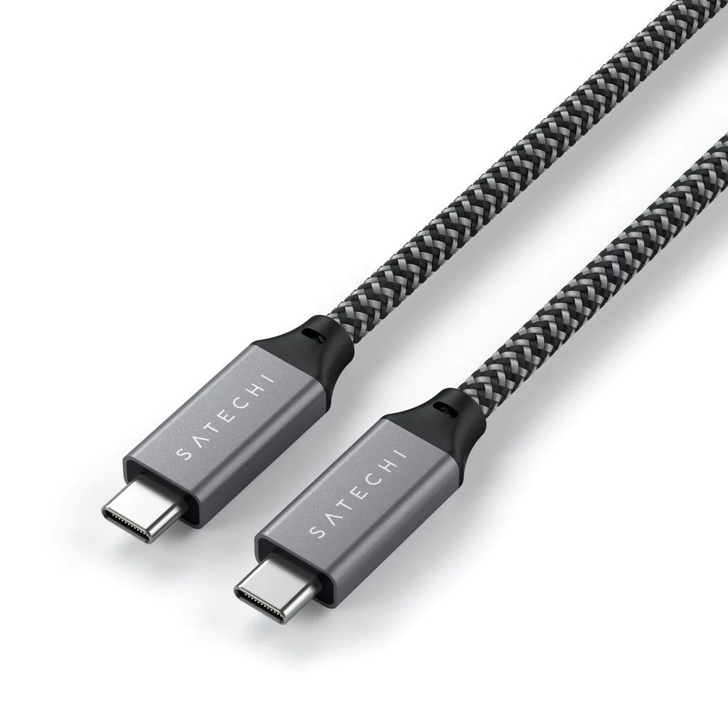 Satechi USB4 C-To-C Braided Cable Grey Satechi USB4 C-To-C Braided Cable Grey
