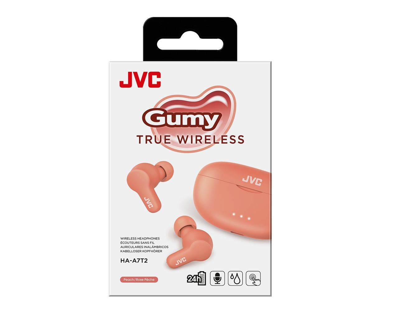 JVC HA-A7T2 Gumy True Wireless Sport Headset Peach JVC HA-A7T2 Gumy True Wireless Sport Headset Peach
