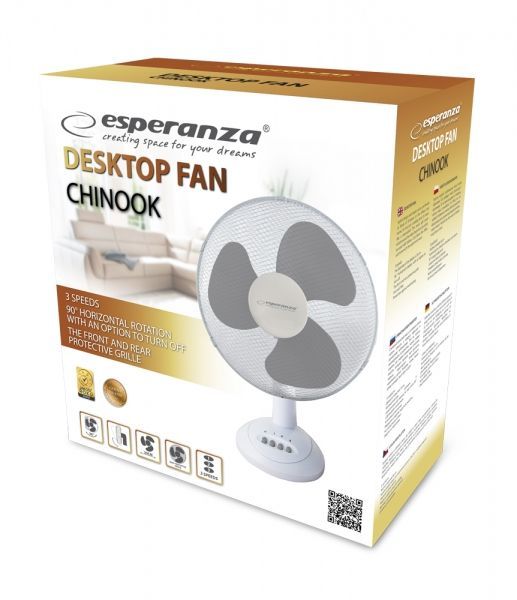 Esperanza Chinook asztali ventilátor White Esperanza Chinook asztali ventilátor White