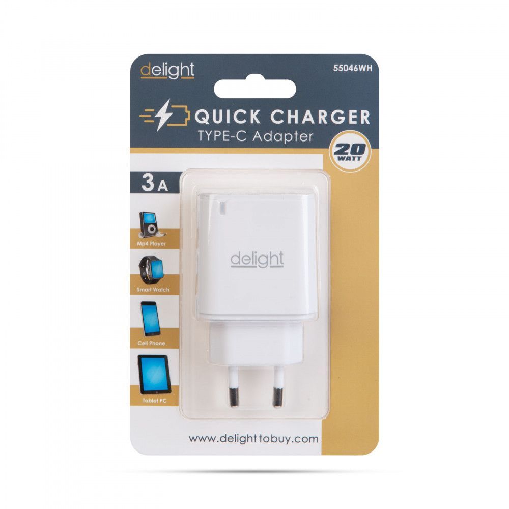 Delight USB Type-C Adapter White Delight USB Type-C Adapter White