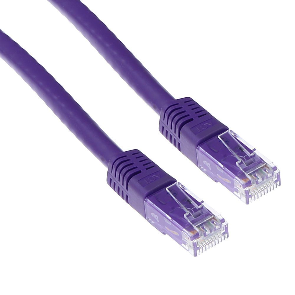 ACT CAT6A U-UTP Patch Cable 5m Purple ACT CAT6A U-UTP Patch Cable 5m Purple