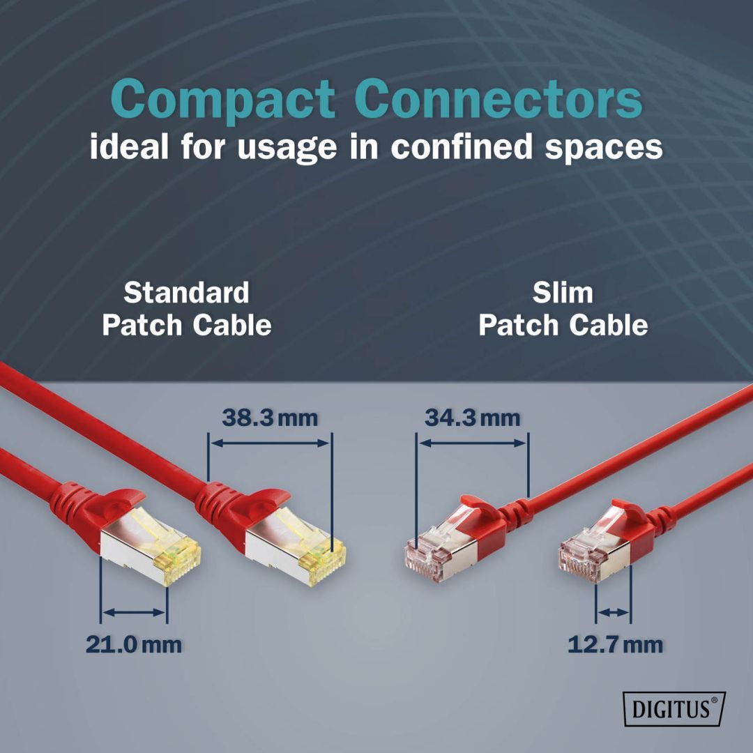 Digitus CAT6A F-FTP Patch Cable 5m Red