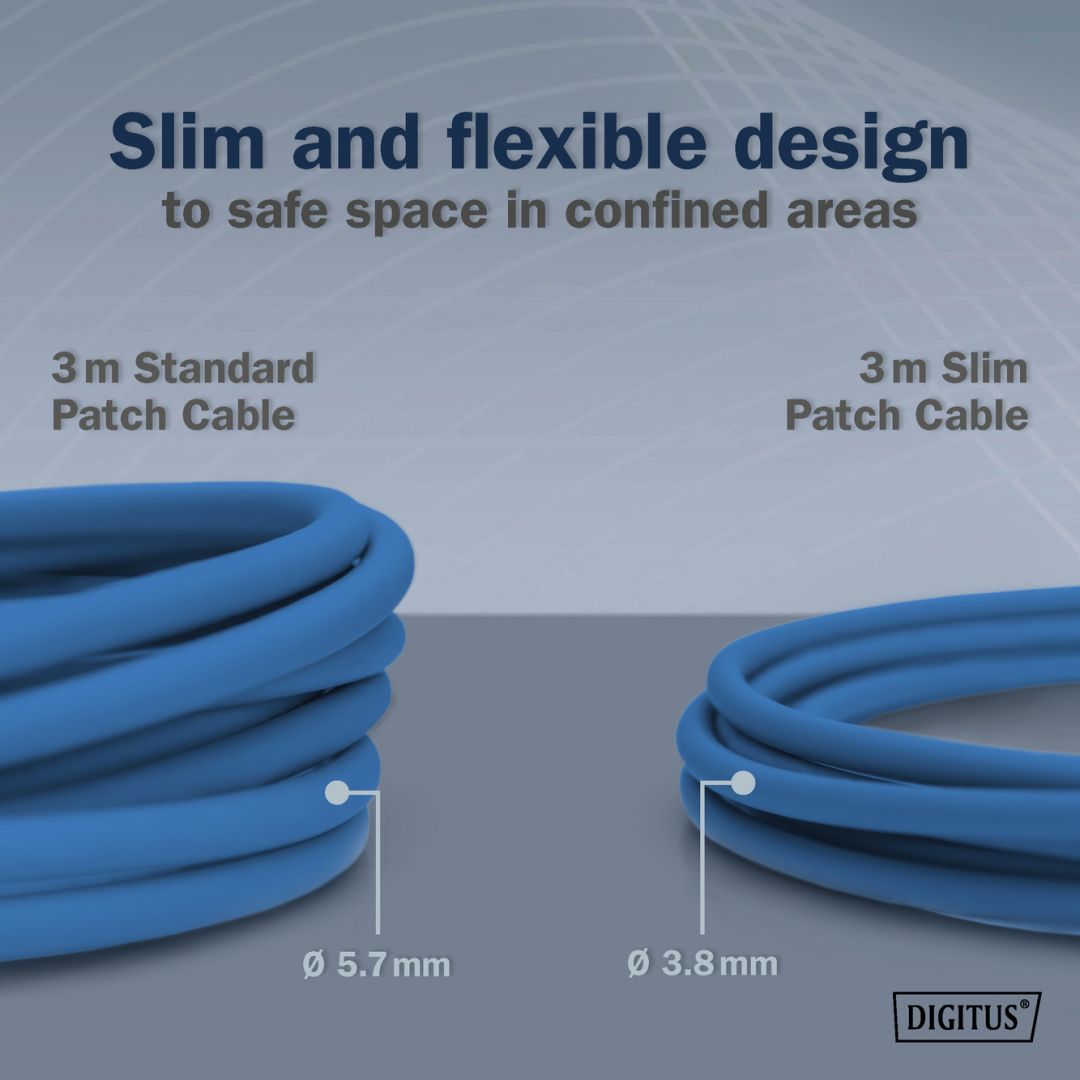 Digitus CAT6A F-FTP Patch Cable 2m Blue Digitus CAT6A F-FTP Patch Cable 2m Blue