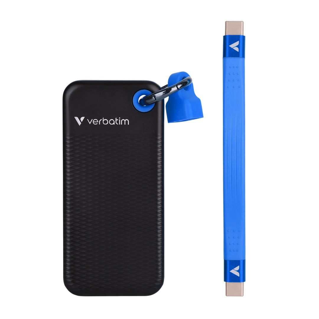 Verbatim 1TB USB3.2 Pocket SSD Black/Blue Verbatim 1TB USB3.2 Pocket SSD Black/Blue
