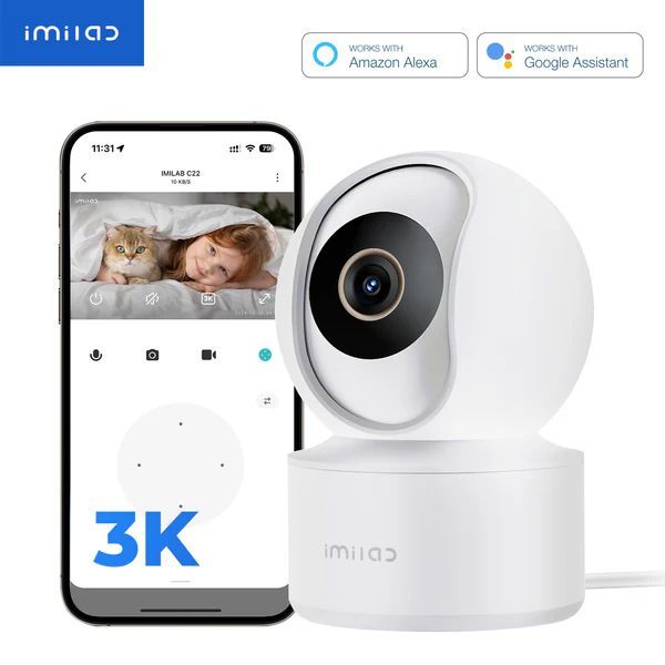 Xiaomi Imilab C22 3K WiFi Plug-in Indoor Camera White