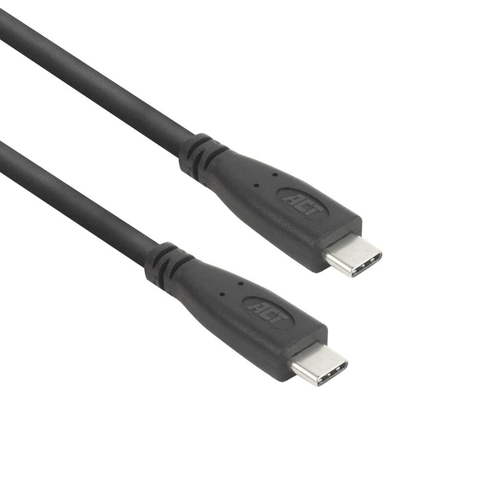 ACT USB-C to USB-C cable 5m Black ACT USB-C to USB-C cable 5m Black