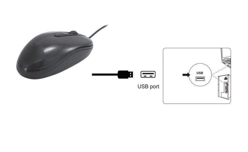 EQuip Optical Desktop Mouse Black EQuip Optical Desktop Mouse Black