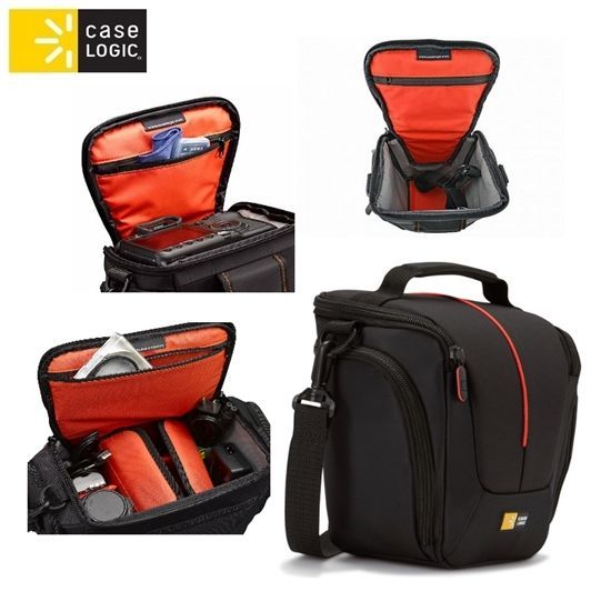 Case Logic DCB-306K Fényképezőgép táska Black/Red Case Logic DCB-306K Fényképezőgép táska Black/Red