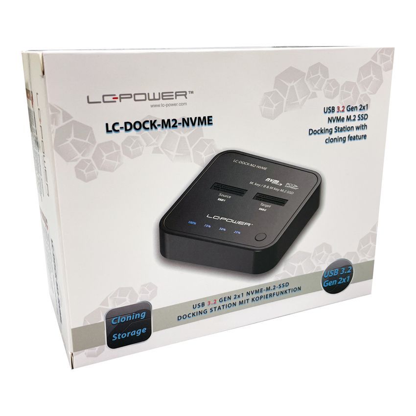 LC Power LC-DOCK-M2-NVME Docking station for NVME M.2 SSDs LC Power LC-DOCK-M2-NVME Docking station for NVME M.2 SSDs